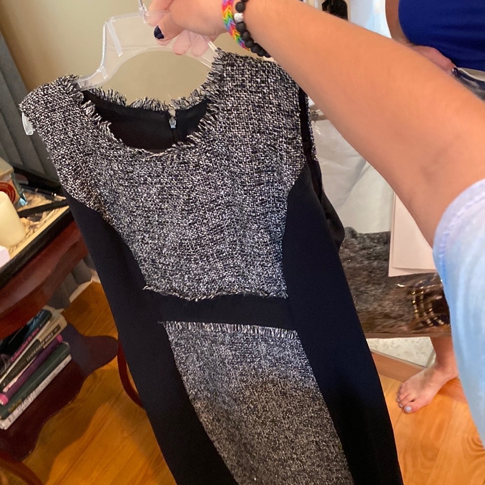 Nicole Miller Suit in black, silver, white